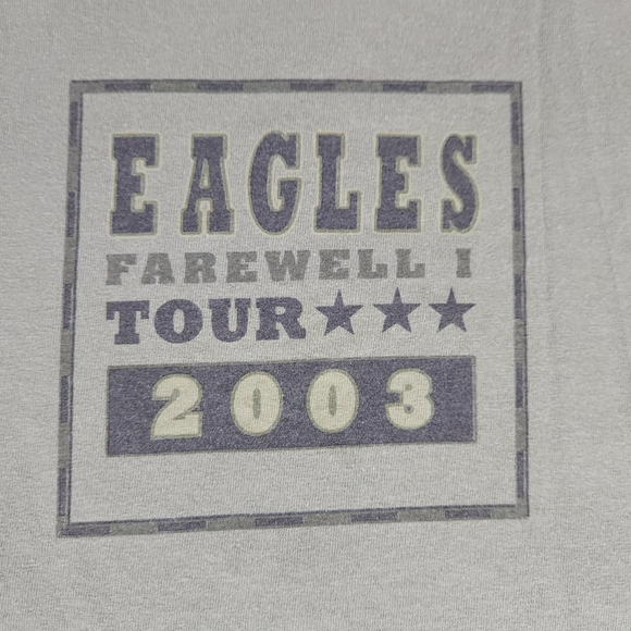 Eagles Farewell Tour 2003 Gray T-Shirt Vintage - Picture 3 of 4
